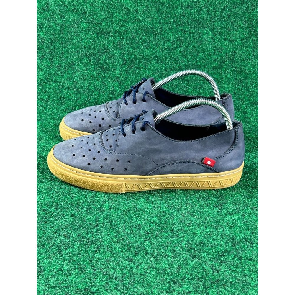Oliberte Perforated Navy Nubuck Suede Athletic‎ Sneakers Womens Size 9 - Picture 3 of 8